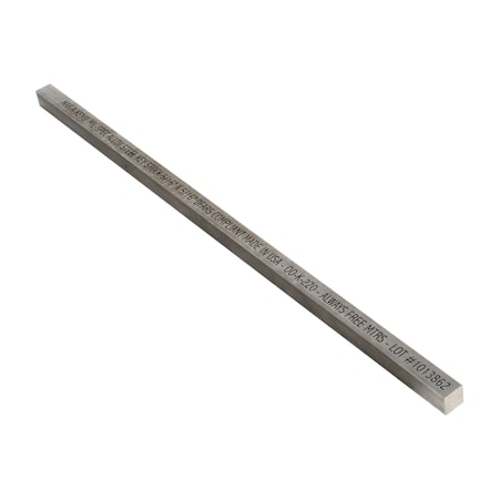 Huyett Oversized Key Stock, 12 in L, 5/16 in W, 5/16 in H, Alloy Steel MS6003120312-12
